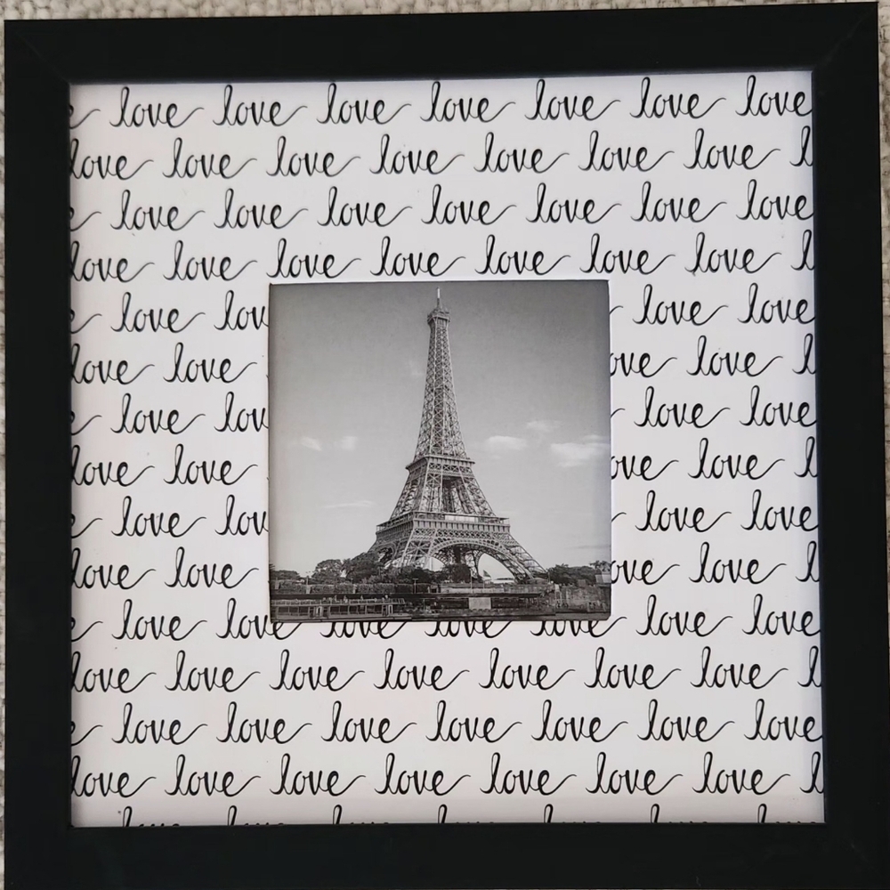 Essence of Love: 4-Piece Picture Frame Set, Includes 3 Photo Mats and 8x8 Frame